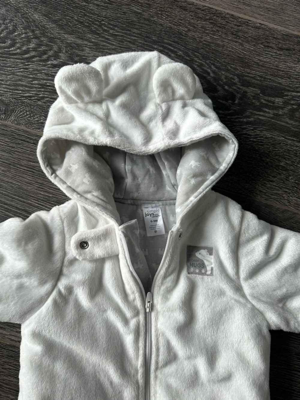 Carter's Warm Hooded Footed One-Piece Winter Suit - Picture 2 of 6